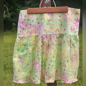 Lilly Pulitzer Fillies For Lillies Vintage White Label Floral Pinted Skirt 4